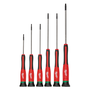 Milwaukee 6PC PRECISION TORX SCREWDRIVER SET