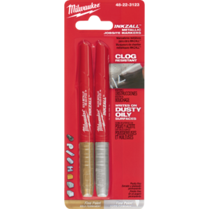 Milwaukee 2PK FN POINT SLVR/GLD INKZALL