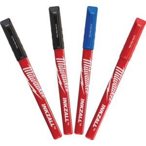 Milwaukee 4PK INKZALL™ Color Ultra Fine Point Pens