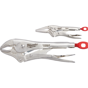 Milwaukee 2PC – 6″ LONG NOSE & 10″ CURVED JAW LOCKING PLIERS SET