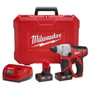 Milwaukee M12™ 1/2 SDS ROTARY HAMMER KIT W/2 XC BAT