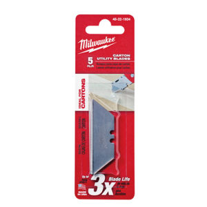 Milwaukee 5 PC CARTON UTILITY KNIFE BLADES